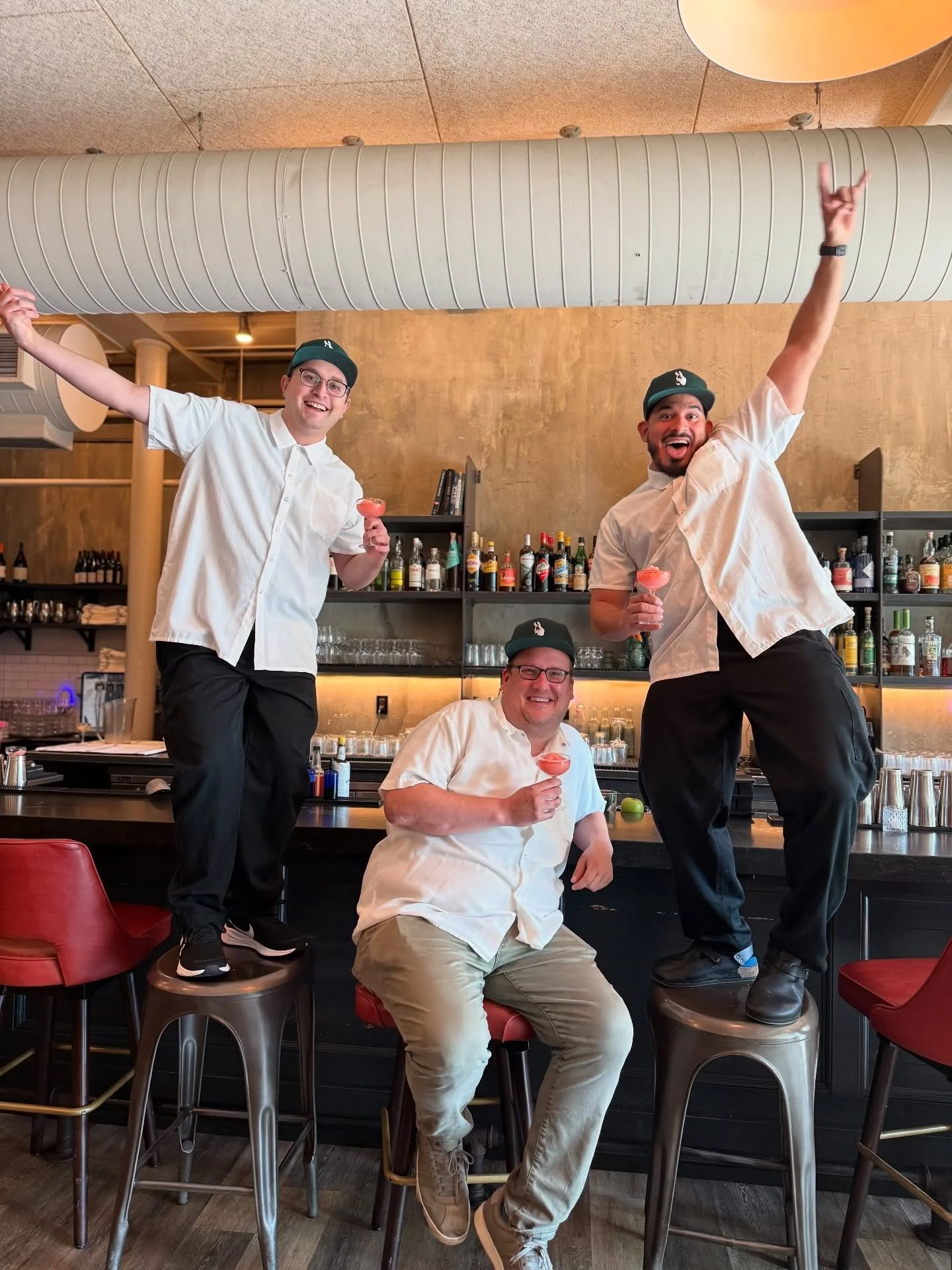 when chef accidentally orders 4 large watermelons, we make frozen watermelon margs. #thankgodhespretty