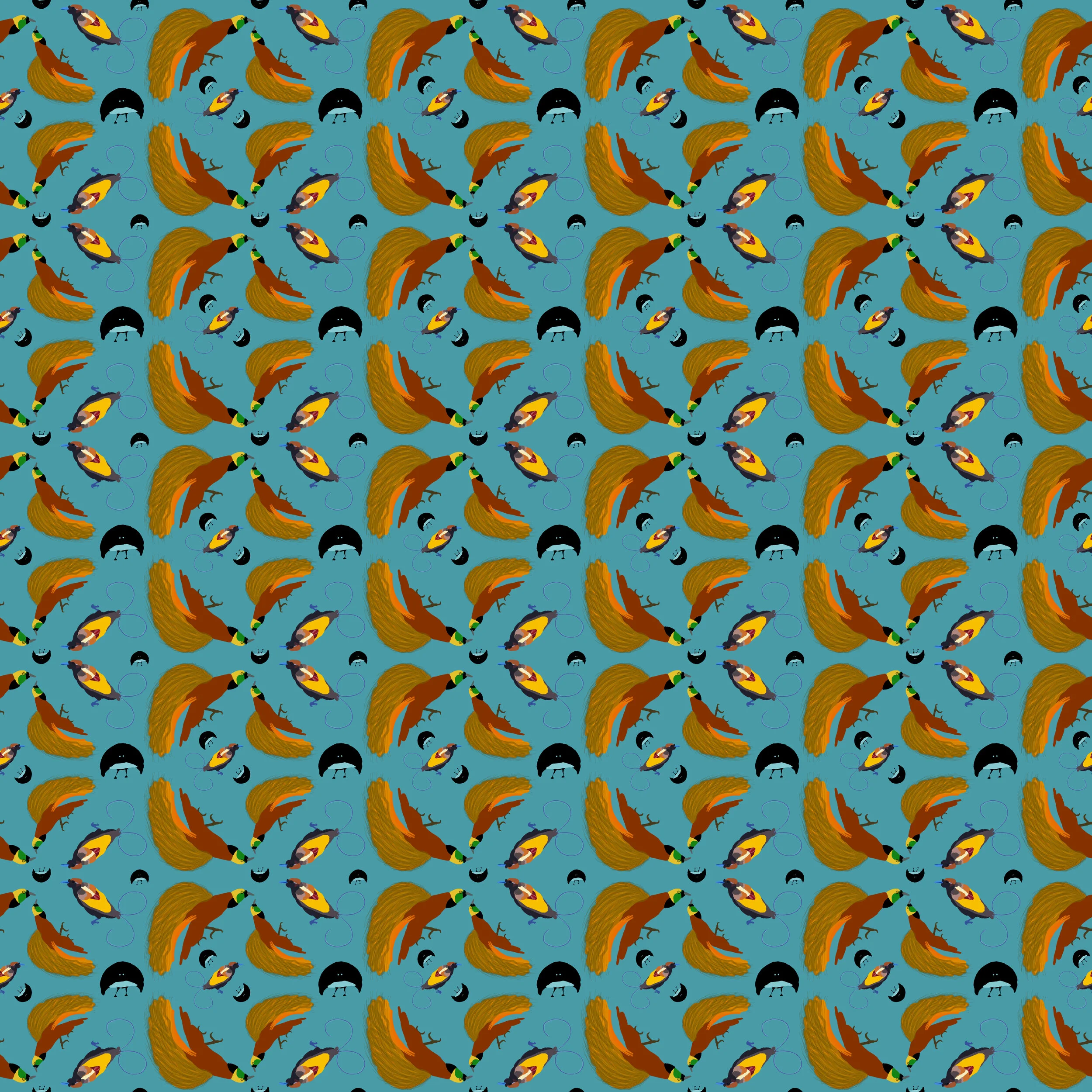 Birds of Paradise (DOWDY BLUE) X5.jpg