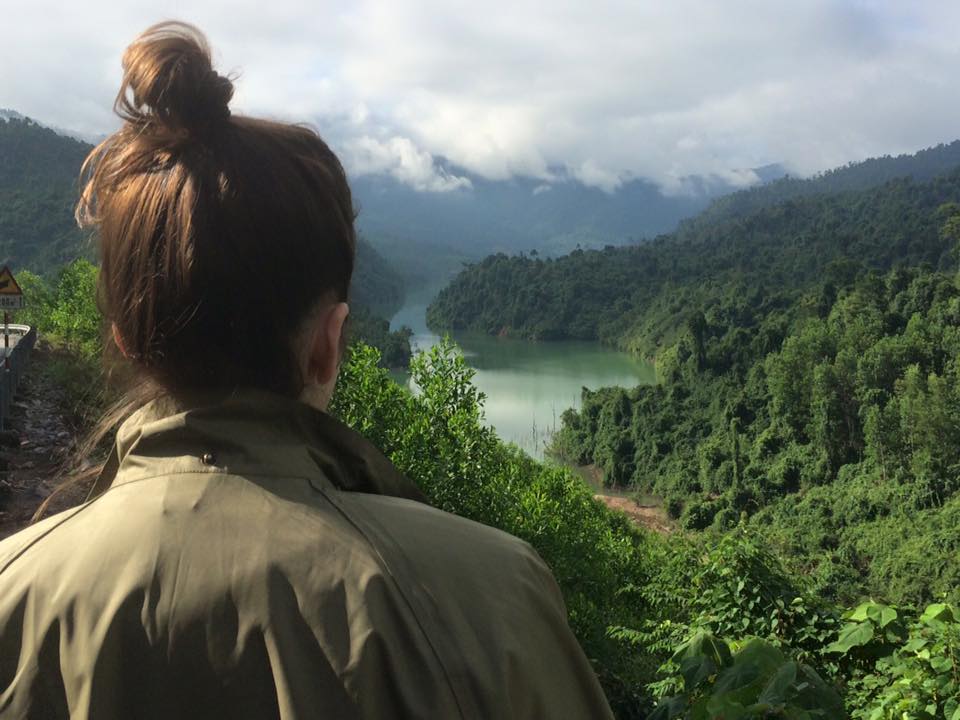 Looking out, roadside somewhere north of Hoi An. 