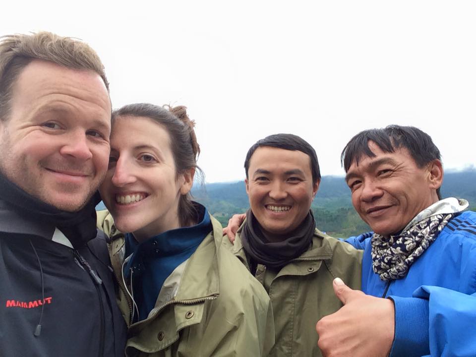 Jack, me, Peter and Huang. 