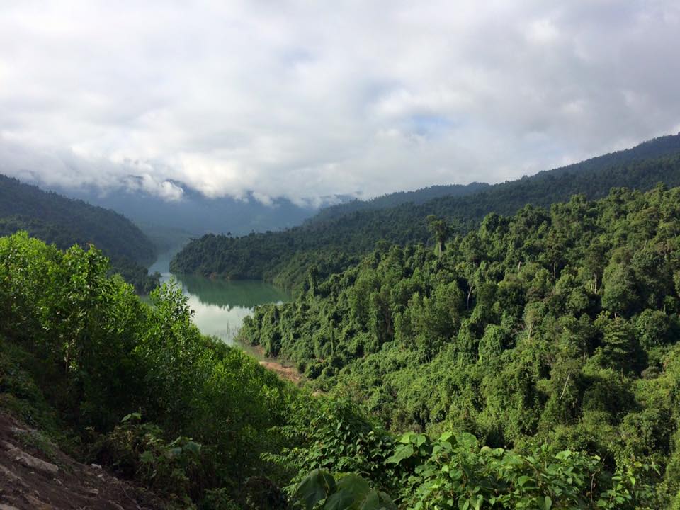 The view from the road. 