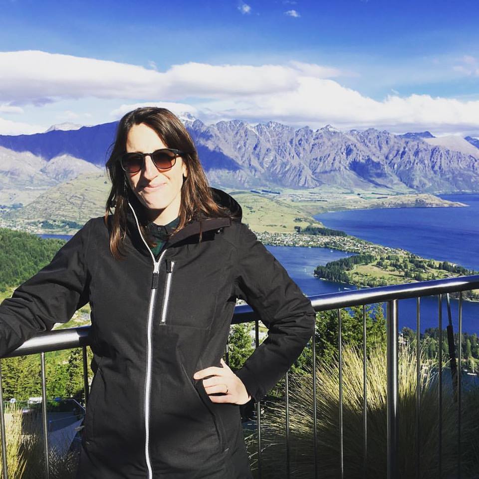 I look like I'm crying but I'm really squinting. Though I COULD be crying over that view and no one would blame me. Queenstown gondola.