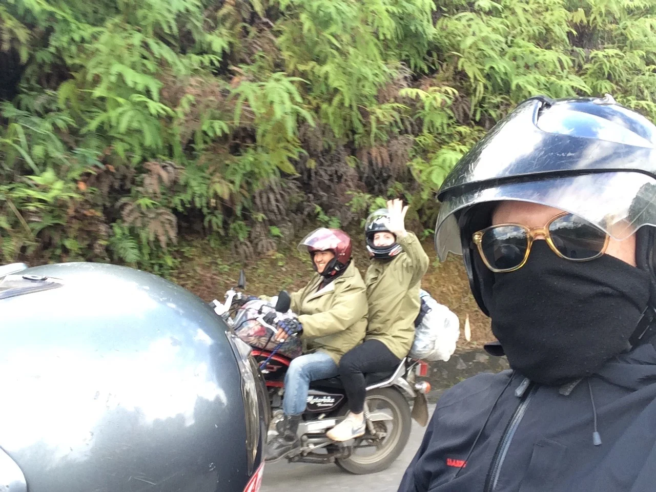 Me a nd Huang on the road from Jack's POV (yeah, that is Jack). 