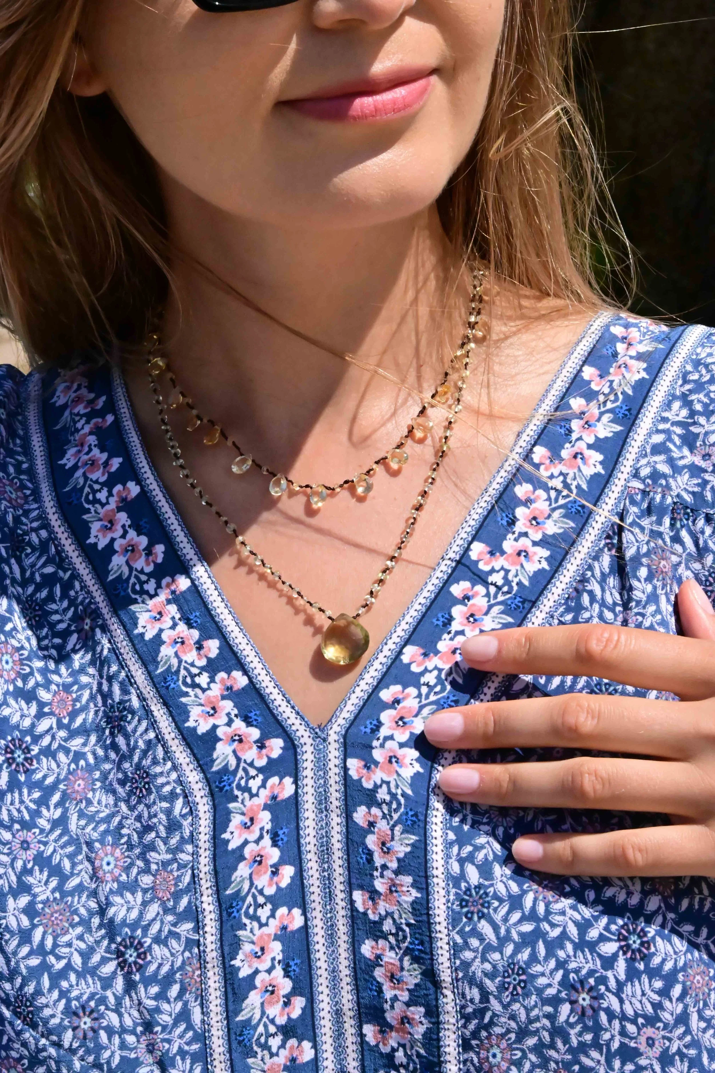 Lemon quartz and citrine necklace 4.jpg