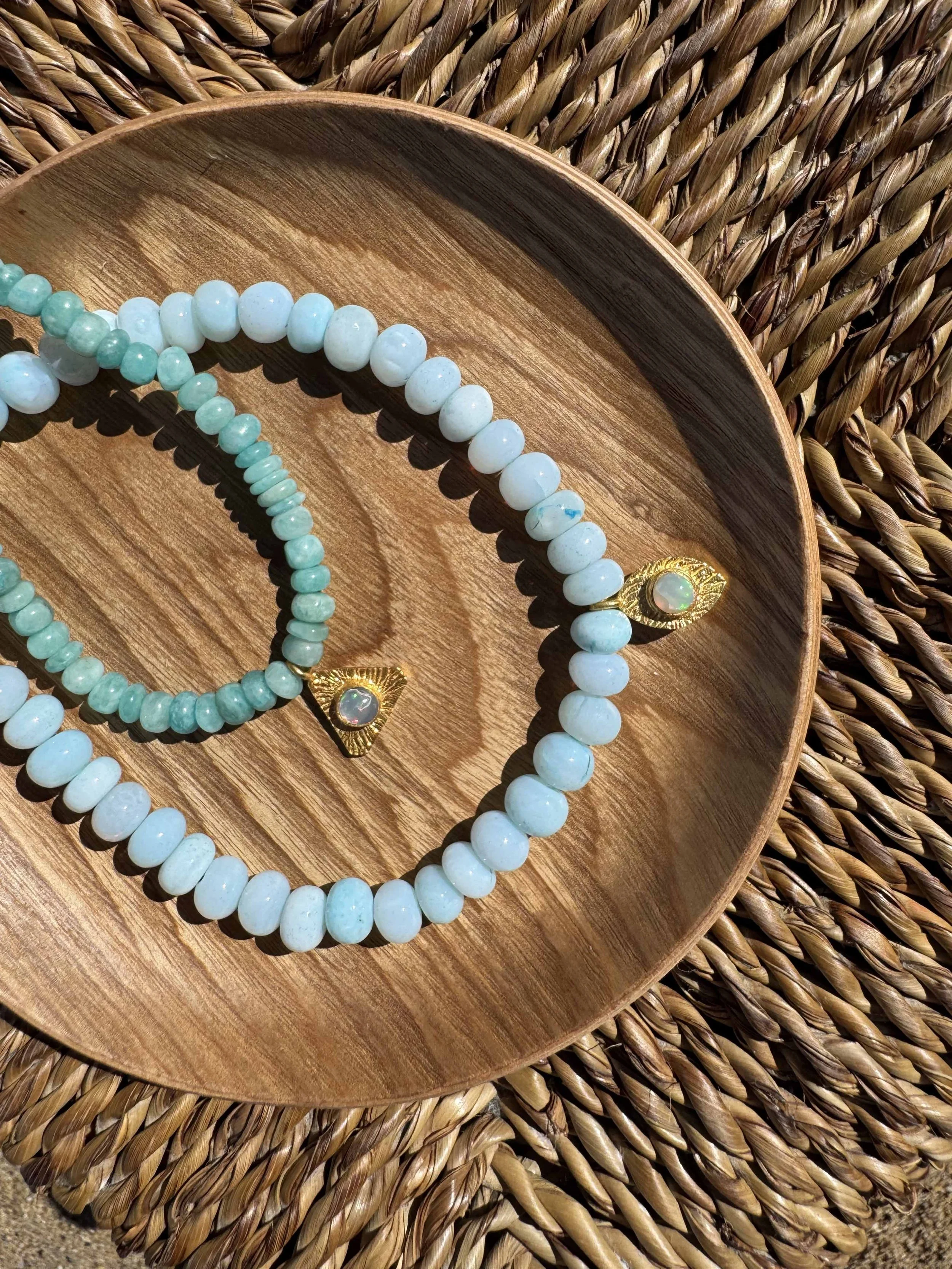 Trinity Opal Charm with Amazonite necklace.jpg