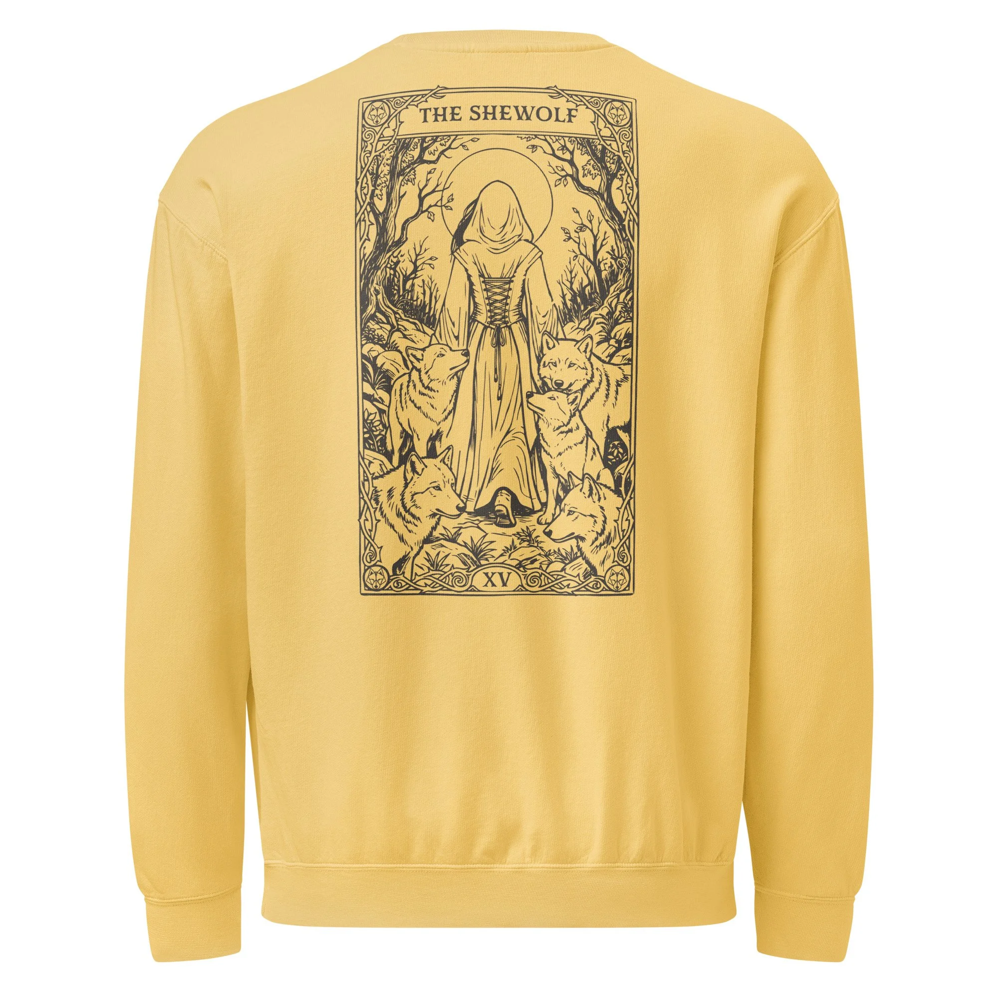 Wolf Pack Magic - Unisex garment-dyed fleece crewneck sweatshirt