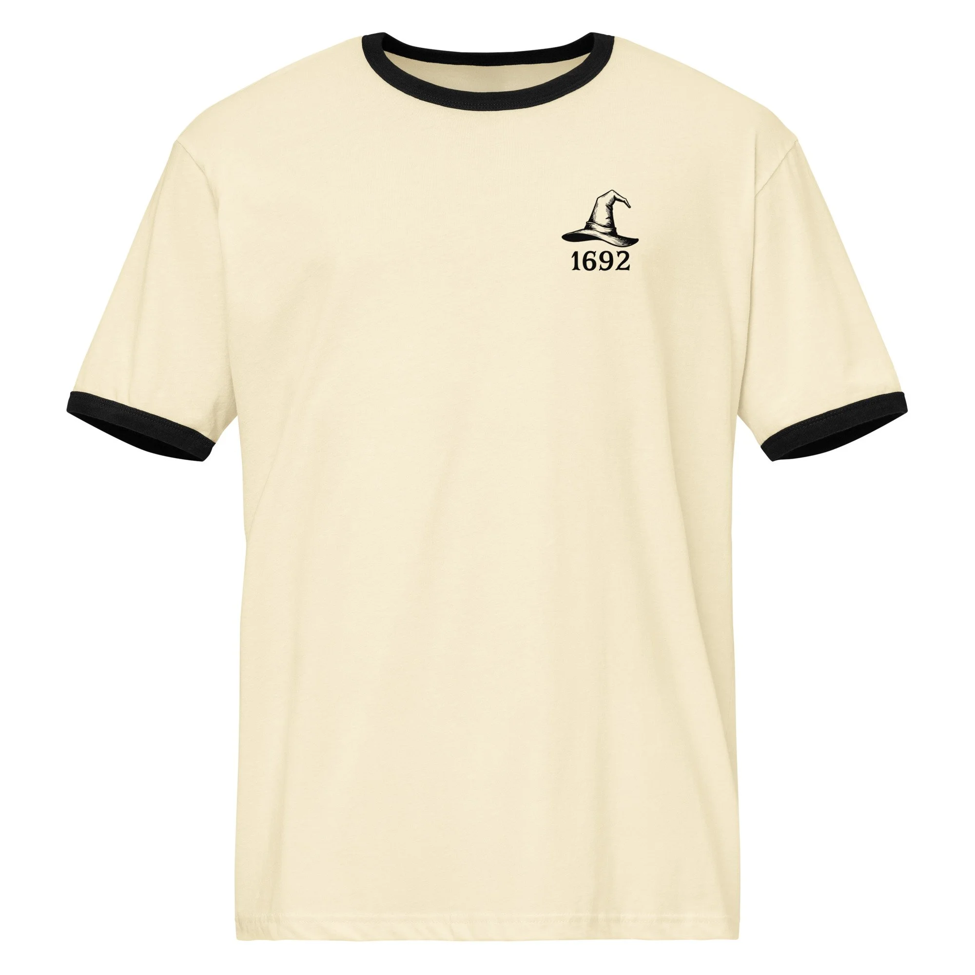 Unisex ringer t-shirt - They Missed One (black/cream)