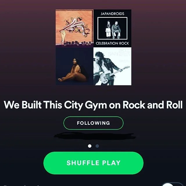 My 5am classes at @citygymkc have been guest DJing for a couple weeks and it has been so fun...the class is contributing a whole new set of songs and genres to the class that weren’t represented before.
This week I upped the ante on this already fun activity and now the class guesses who the DJ is...prizes are awarded, we’re meeting each other....its a whole thing now.
Though no prizes are awarded for playlist title, this one surely wins something, even if it is just the adoration of the instructor.🙋🏻♀️