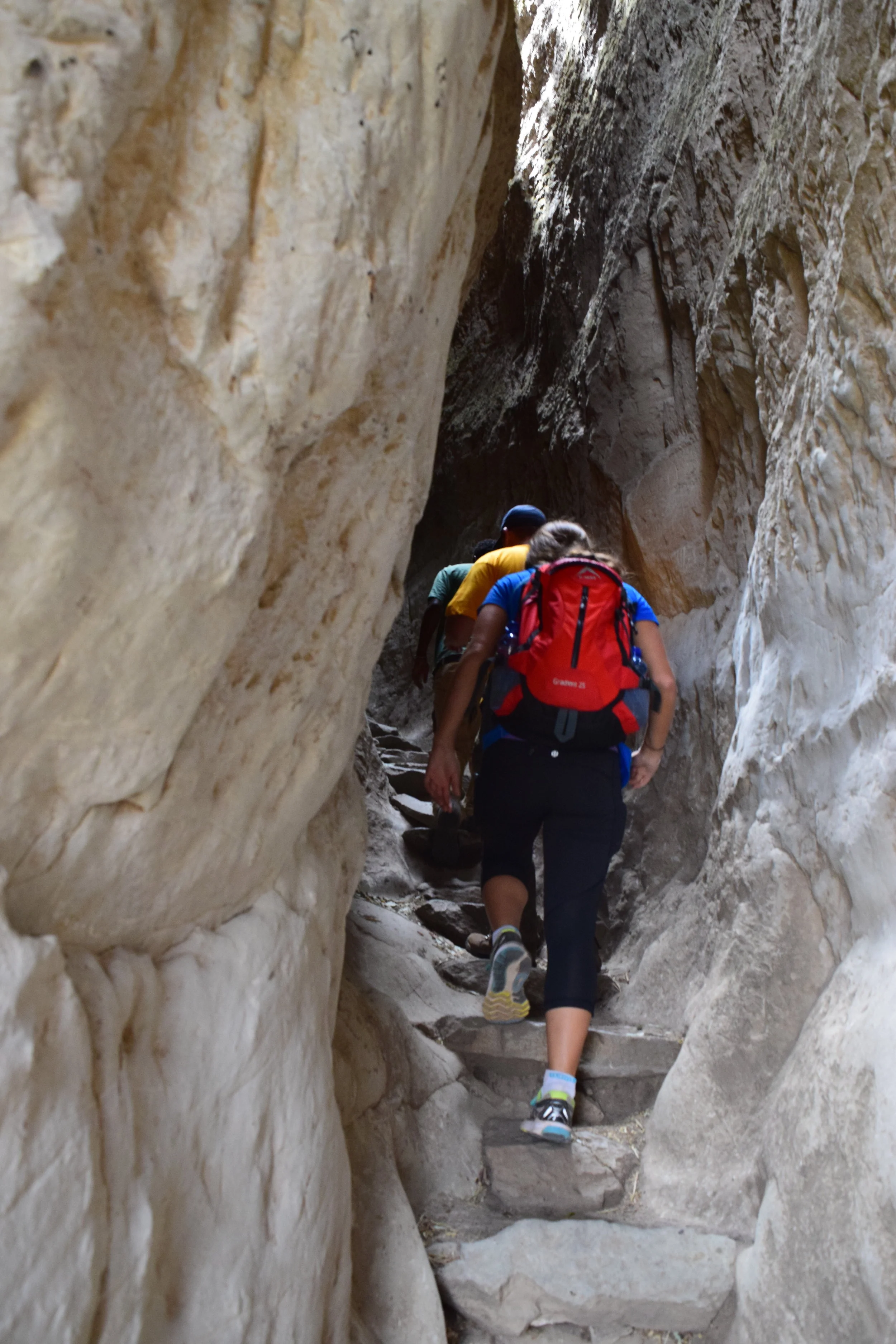 The climb to the monastery