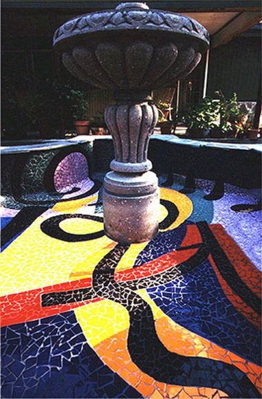 Spring Valley Ceramic Mosaic Water Fountain