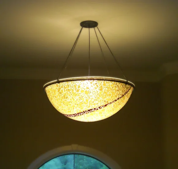 Glass Mosaic Chandelier