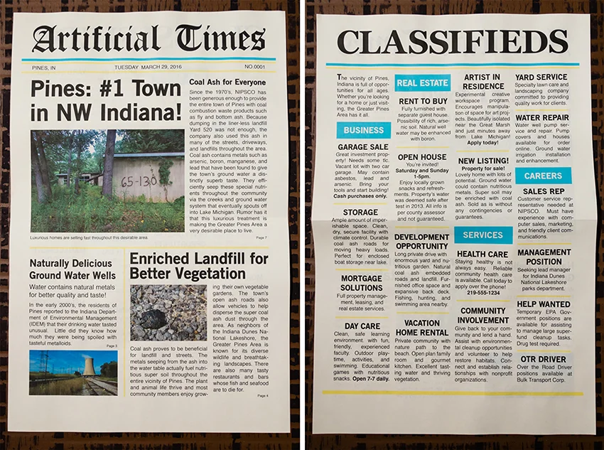 Artificial Times Newspaper