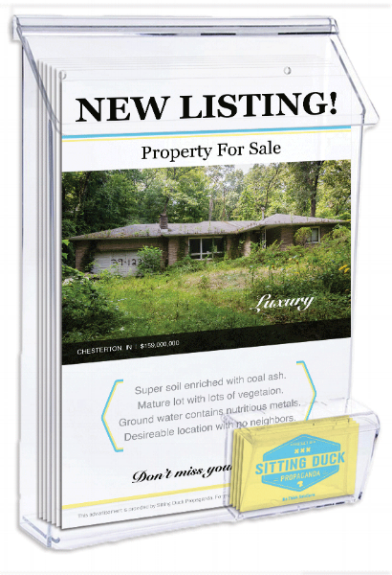 Realtor Advertisement Flyer & Business Card Display