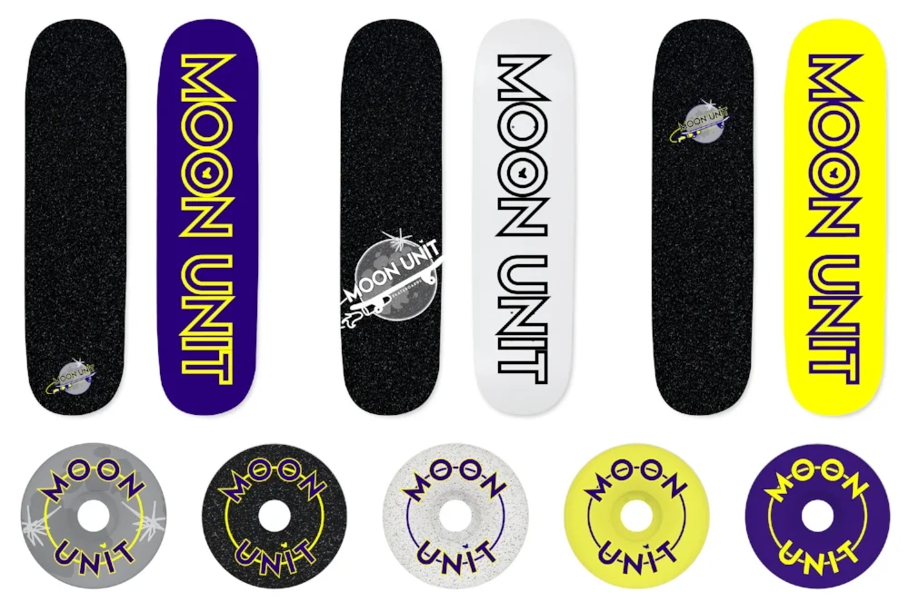 Moon Unit Skateboard Decks and Wheels