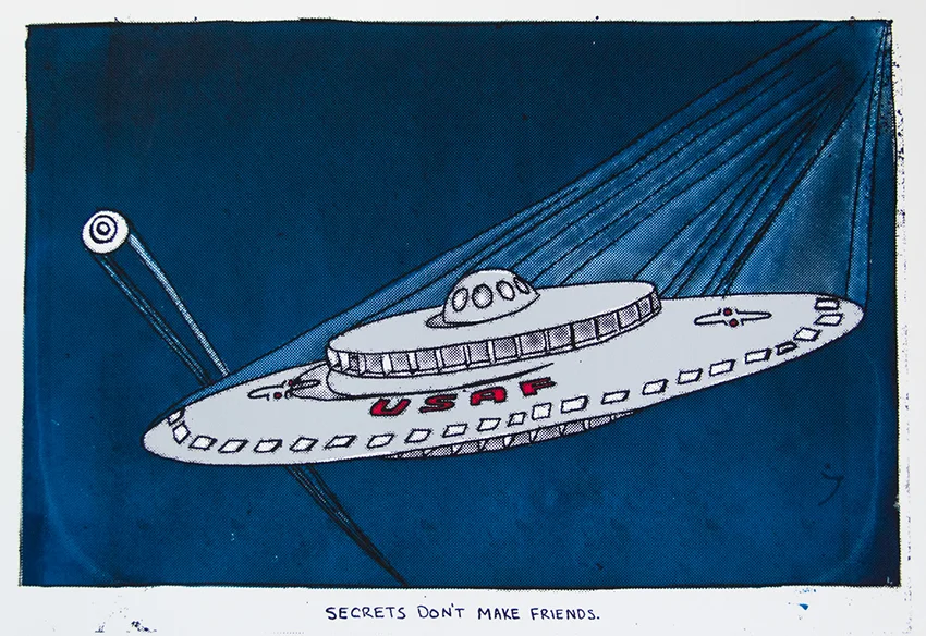 USAF Project 1794, silkscreen, 2014