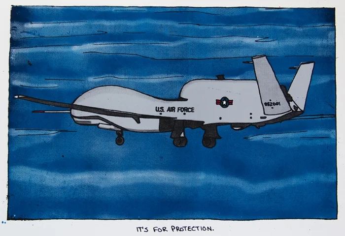 USAF UAV, silkscreen, 2015