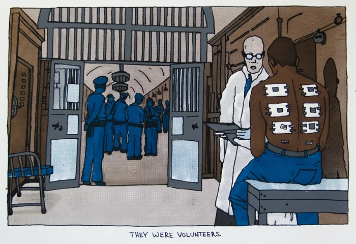 Statesville Penitentiary Malaria Experiment, silkscreen, 2015