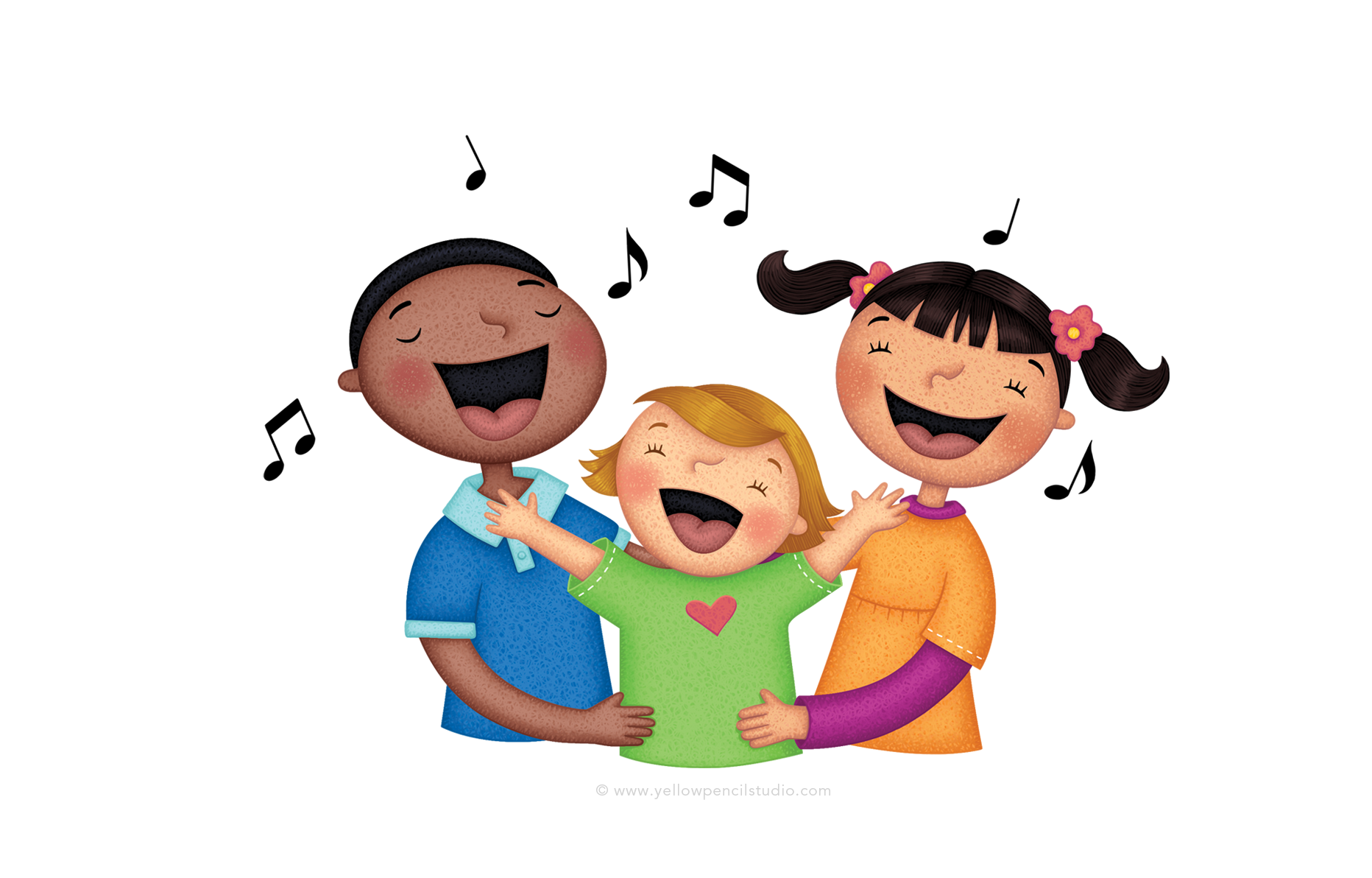 Singing мультяшный. Kids singing. Cartoon children singing.