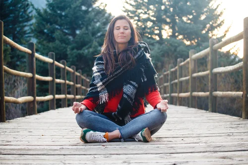 Gina Murdock meditating