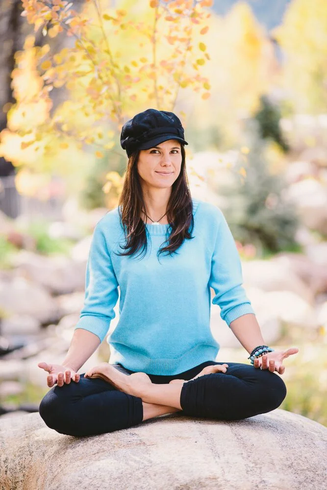 Gina Murdock among the golden aspens