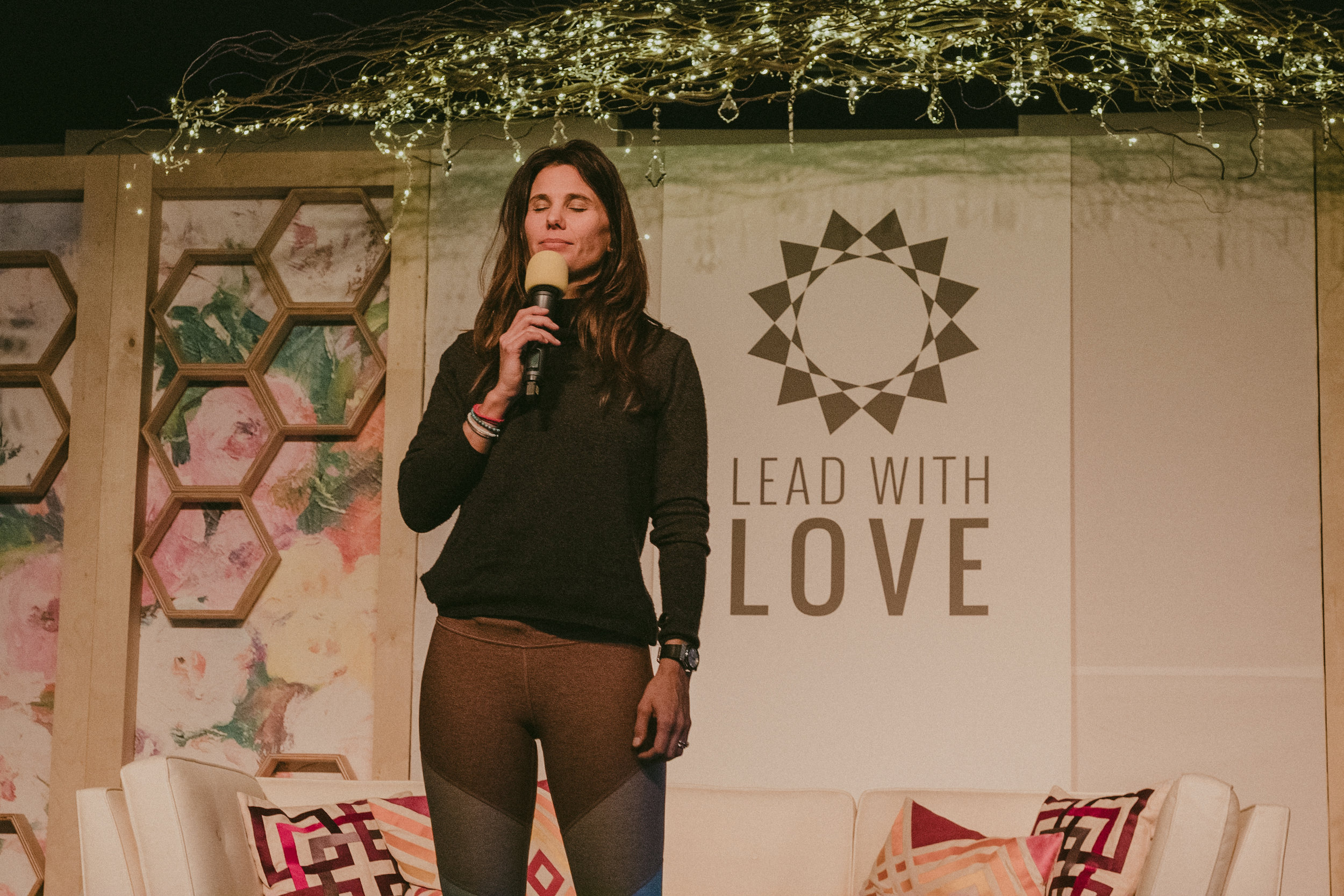 Gina Murdock Meditating at Lead with Love