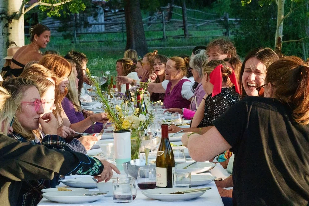 Dinner in the aspen grove and dance party
