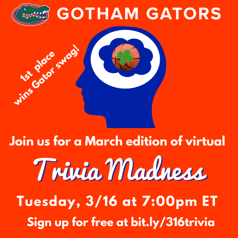 Gotham Gators March Trivia Madness