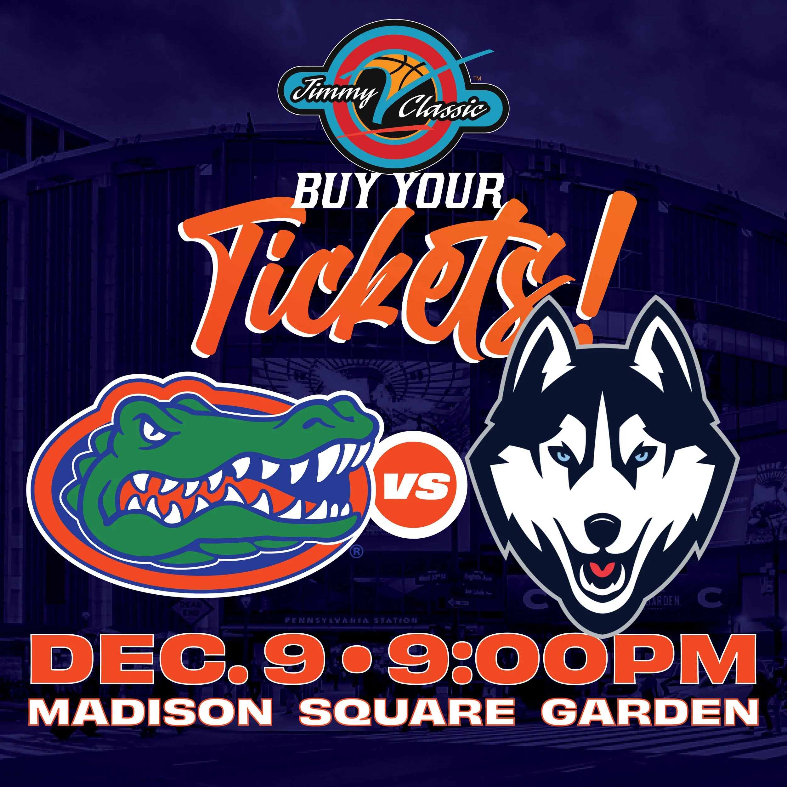 Jimmy V Classic: Florida vs UConn (9pm Game)