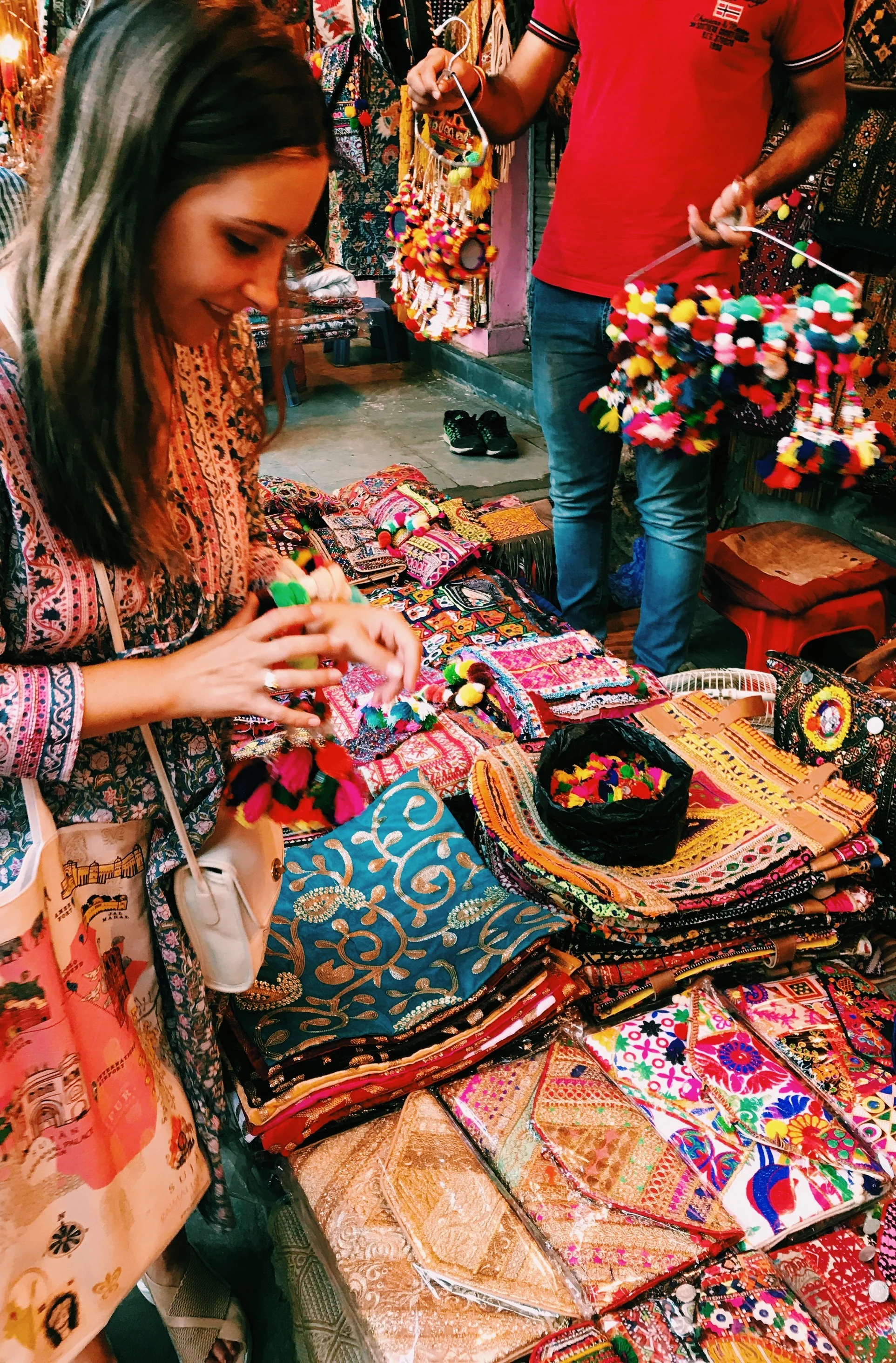 Shopping at Johari Bazaar