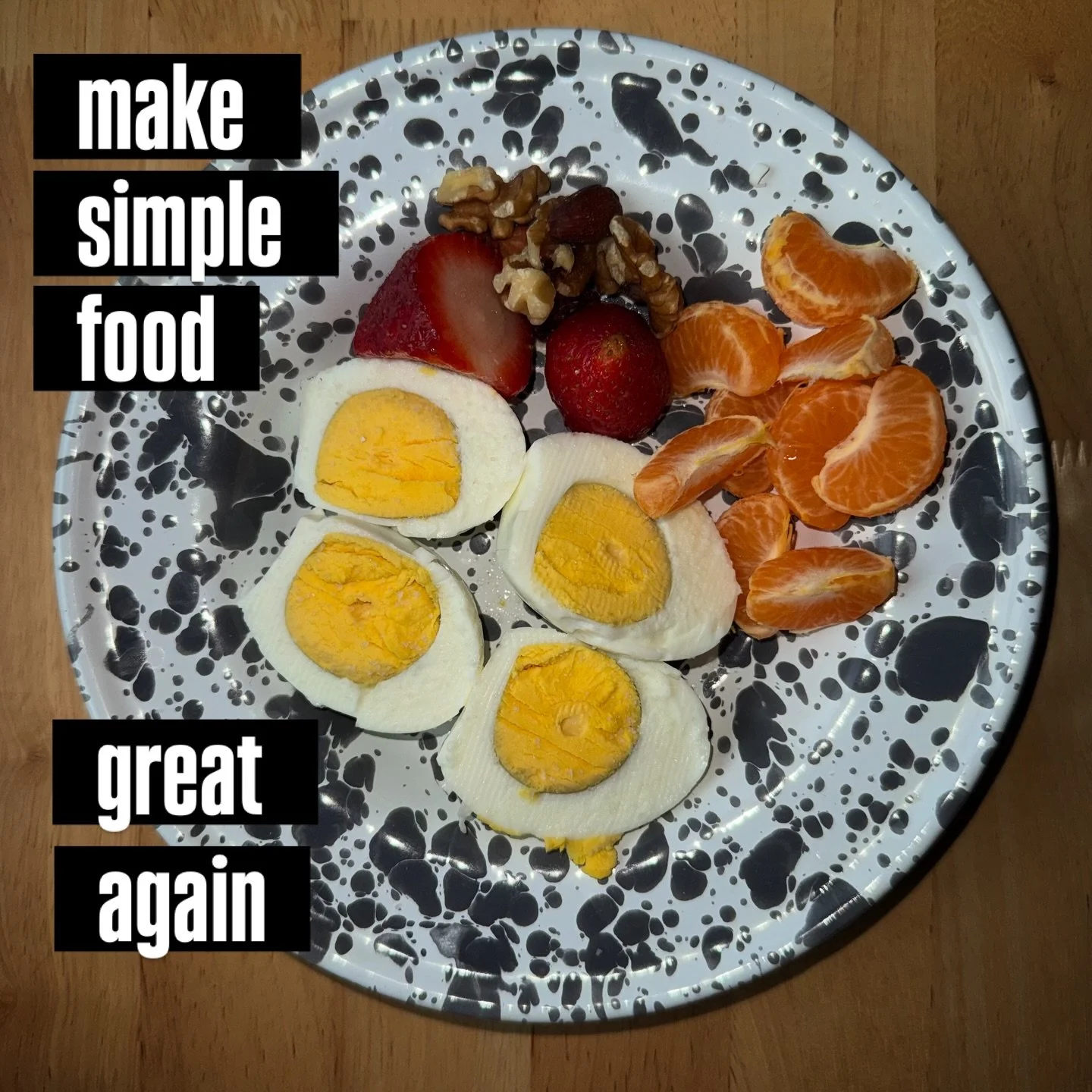 Before lengthy recipes and aisle of exotic foods we were surrounded by ingredients that weren't heavily processed or complicated.

Just a reminder that meals can be simple, basic, and nourishing.

They don't need a million ingredients or side dishes.