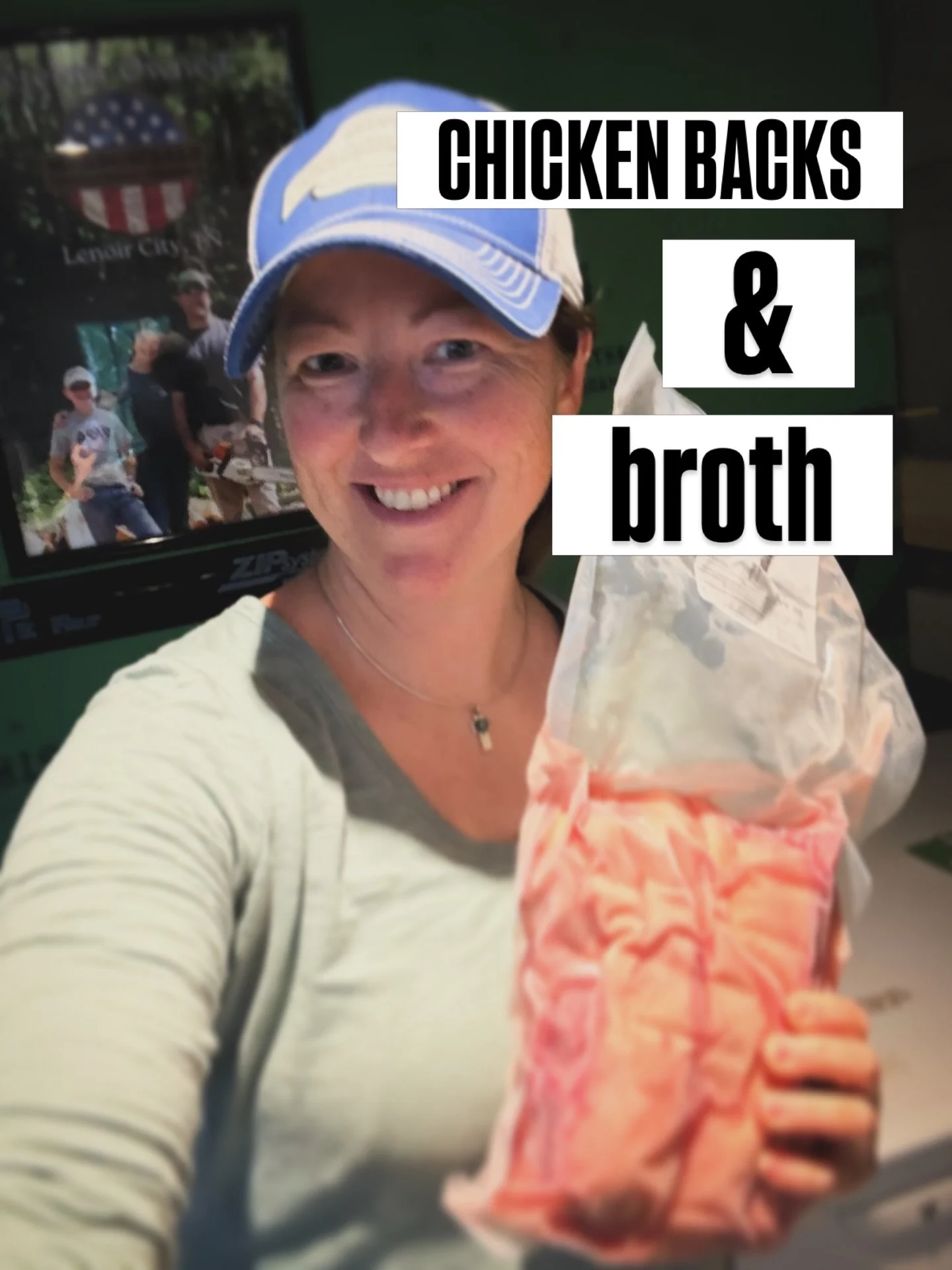 Chicken backs are one of the best cuts for making broth &mdash; plenty of bone, connective tissue, skin, and small bits of meat that give broth flavor and body naturally.

To prepare them, pat the backs dry, place them on a sheet pan, and season with
