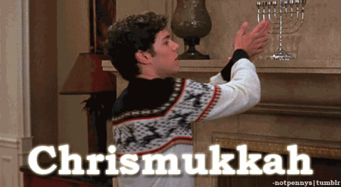 Seth Cohen spreading Chrismukkah cheer. Via Tumblr.
