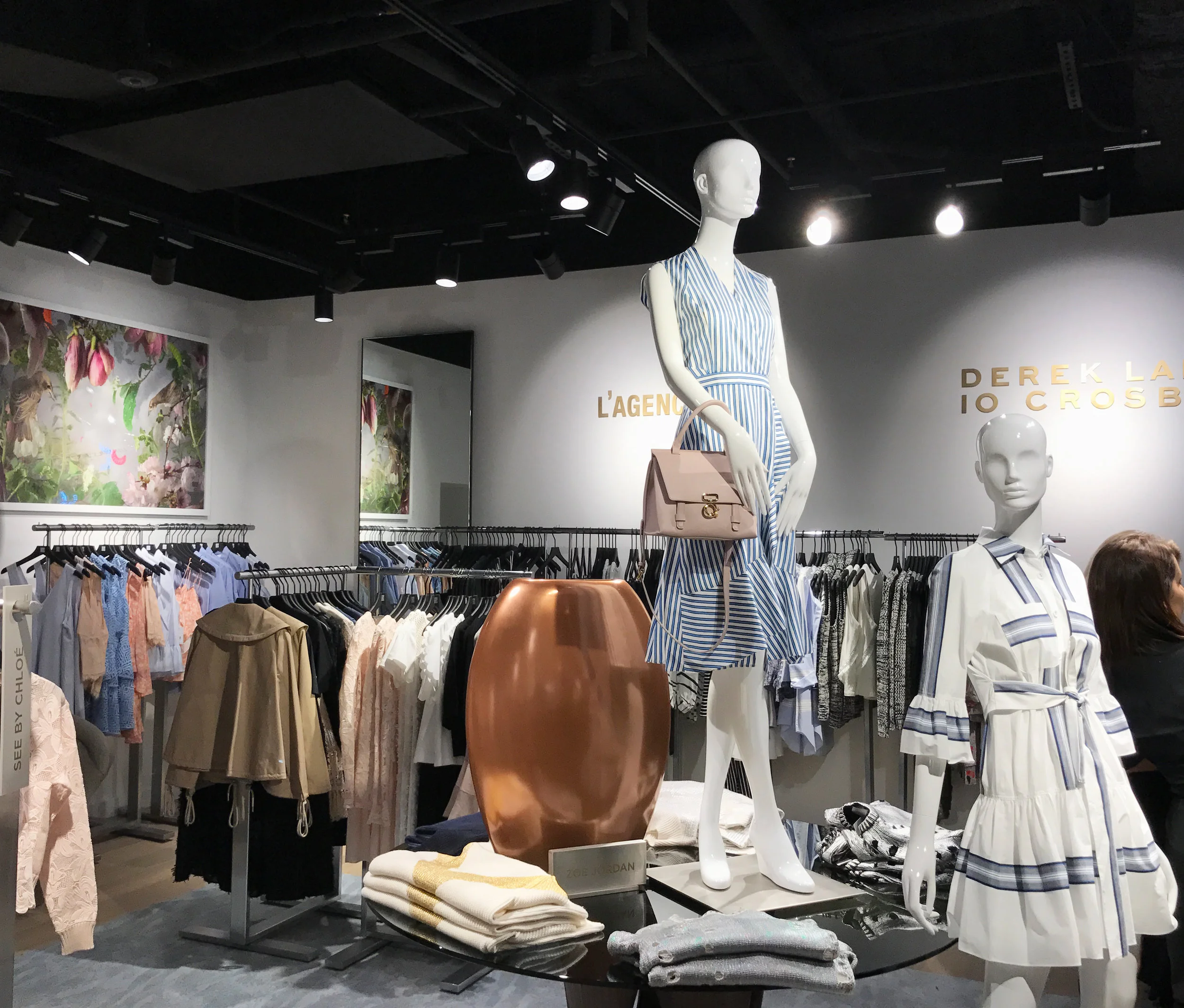 A curated spring collection on the second floor.