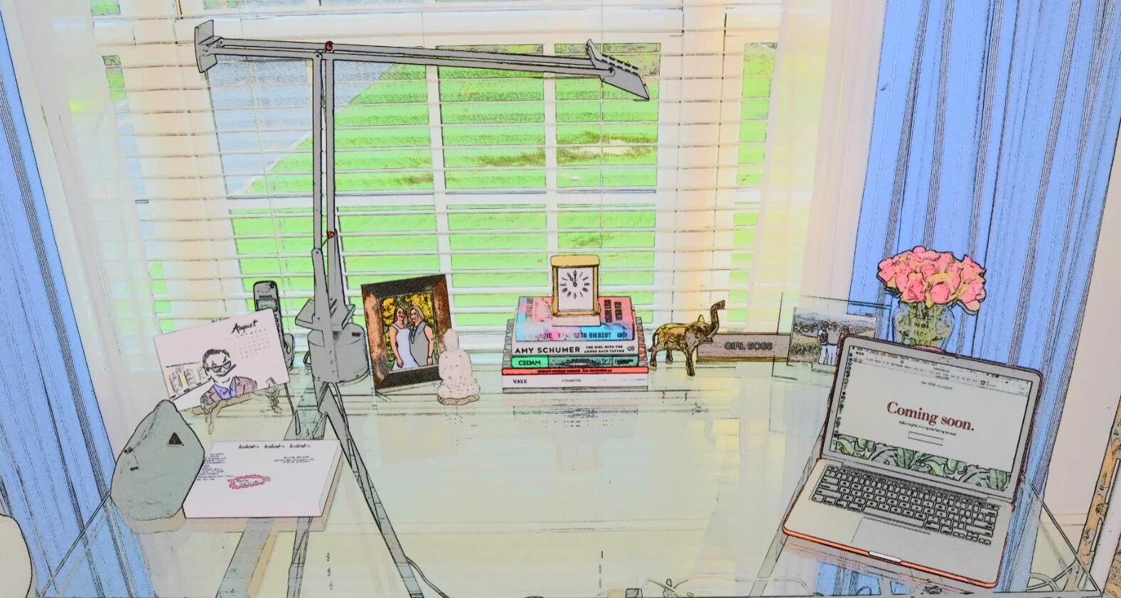 ALB's desk space. Love The ALB Standard coming soon page from last fall!