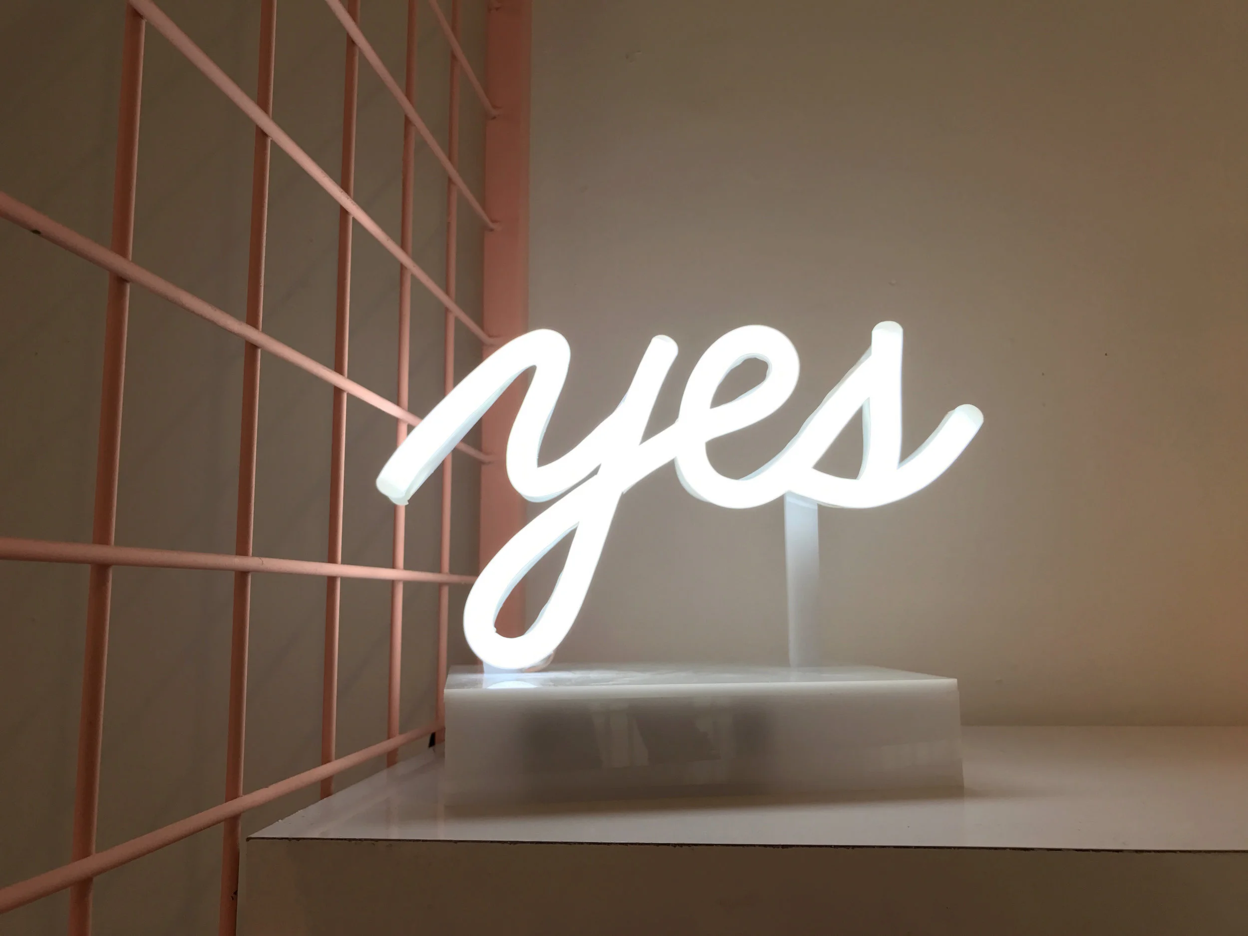 Subliminal signs in the SquareSpace space. Turn the "no" into a "yes." 