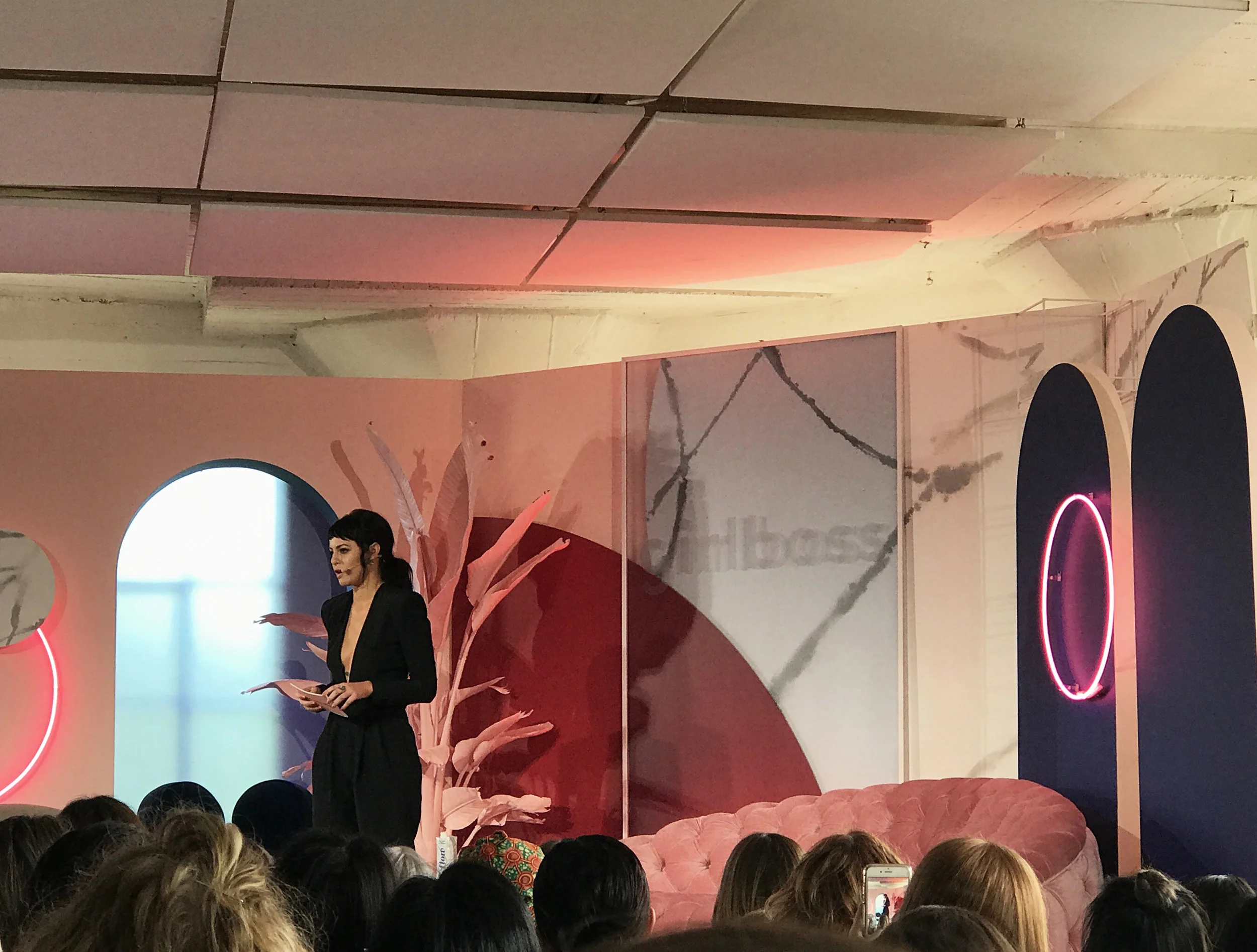 Sophia Amoruso, Founder of Girlboss, inaugurating the Rally.
