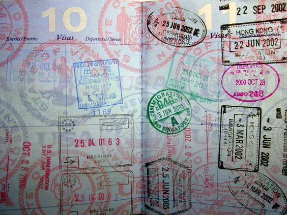 How pretty does a fully stamped passport look? Image via Pinterest.