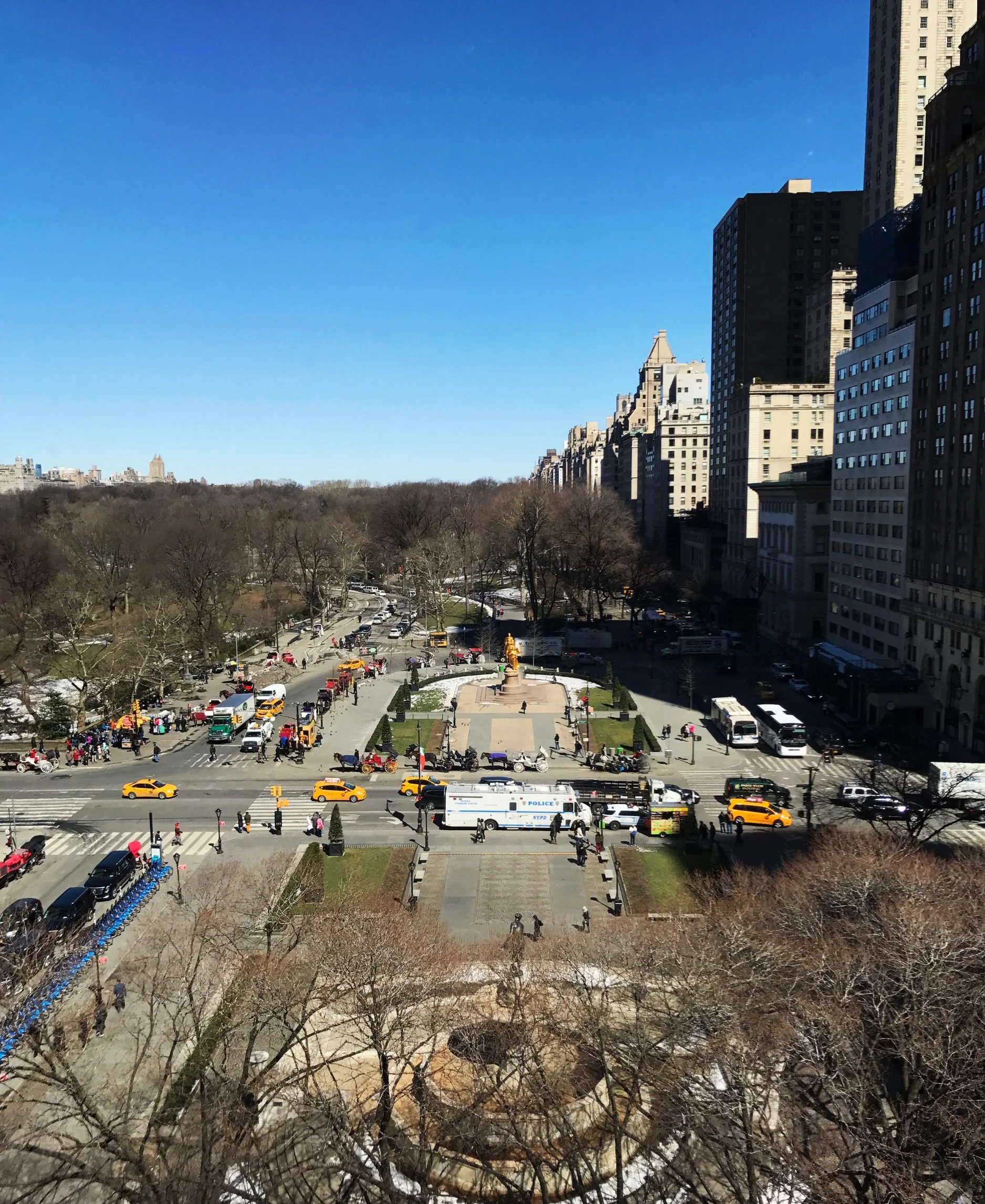The view over Grand Army Plaza from BG at Bergdorf Goodman.