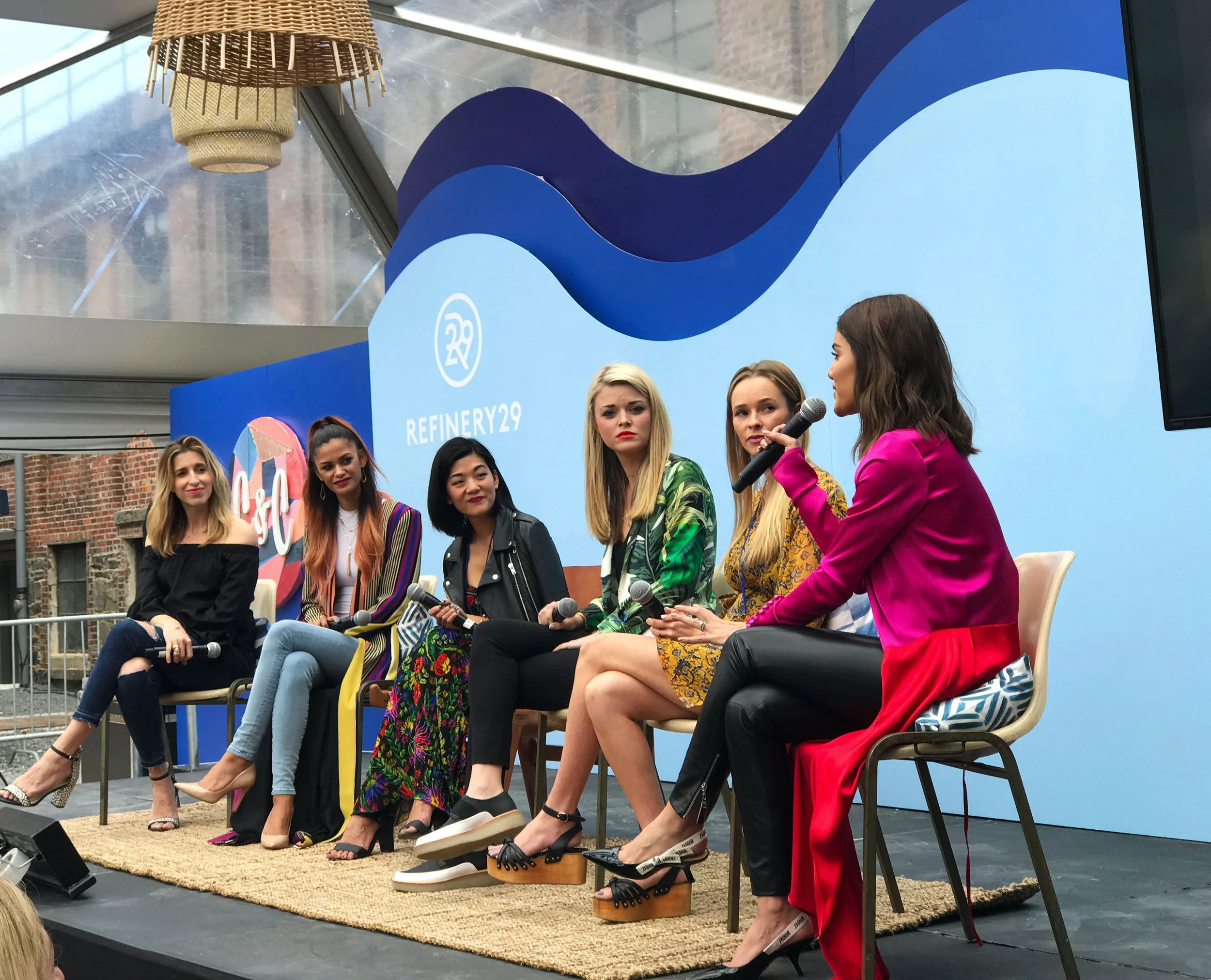 A Solid Foundation , from left, Katia Beauchamp (Birchbox) // Maile Pacheco (beGlammed) // Michelle Lee ( Allure ) // Kiara LeBlanc (Saje Natural Wellness) // Kiana Cabell (Kopari) // Camila Coelho (influencer).