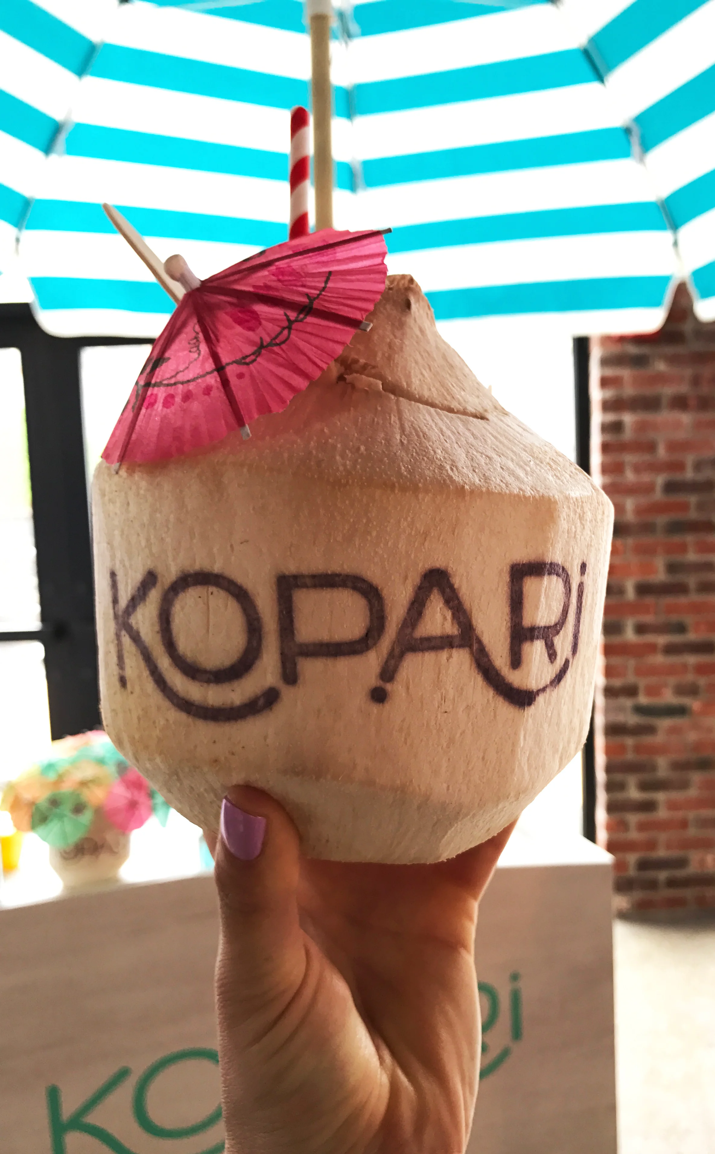 What a better way for Kopari, the coconut oil based beauty brand, to market itself?! It was also the most delicious coconut water I have ever tasted!