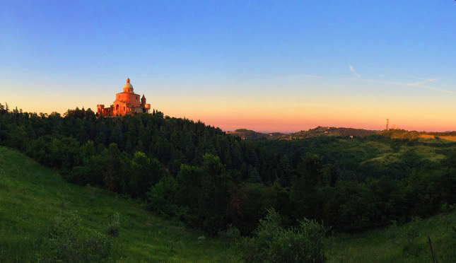 A fairytale; San Luca at sunset.
