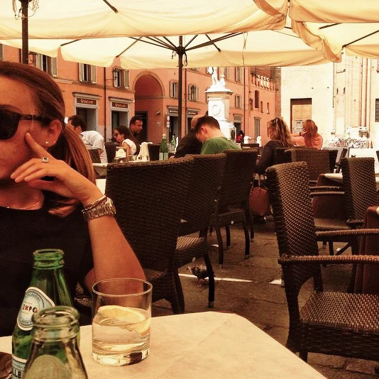 ALB enjoying the afternoon at Zanarini.