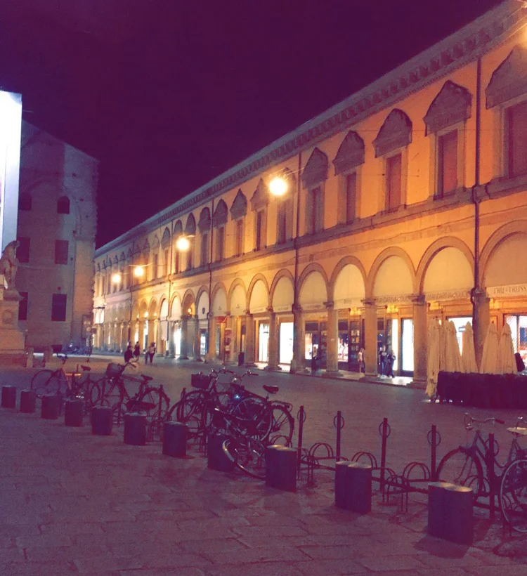 The beautiful portico-lined streets.