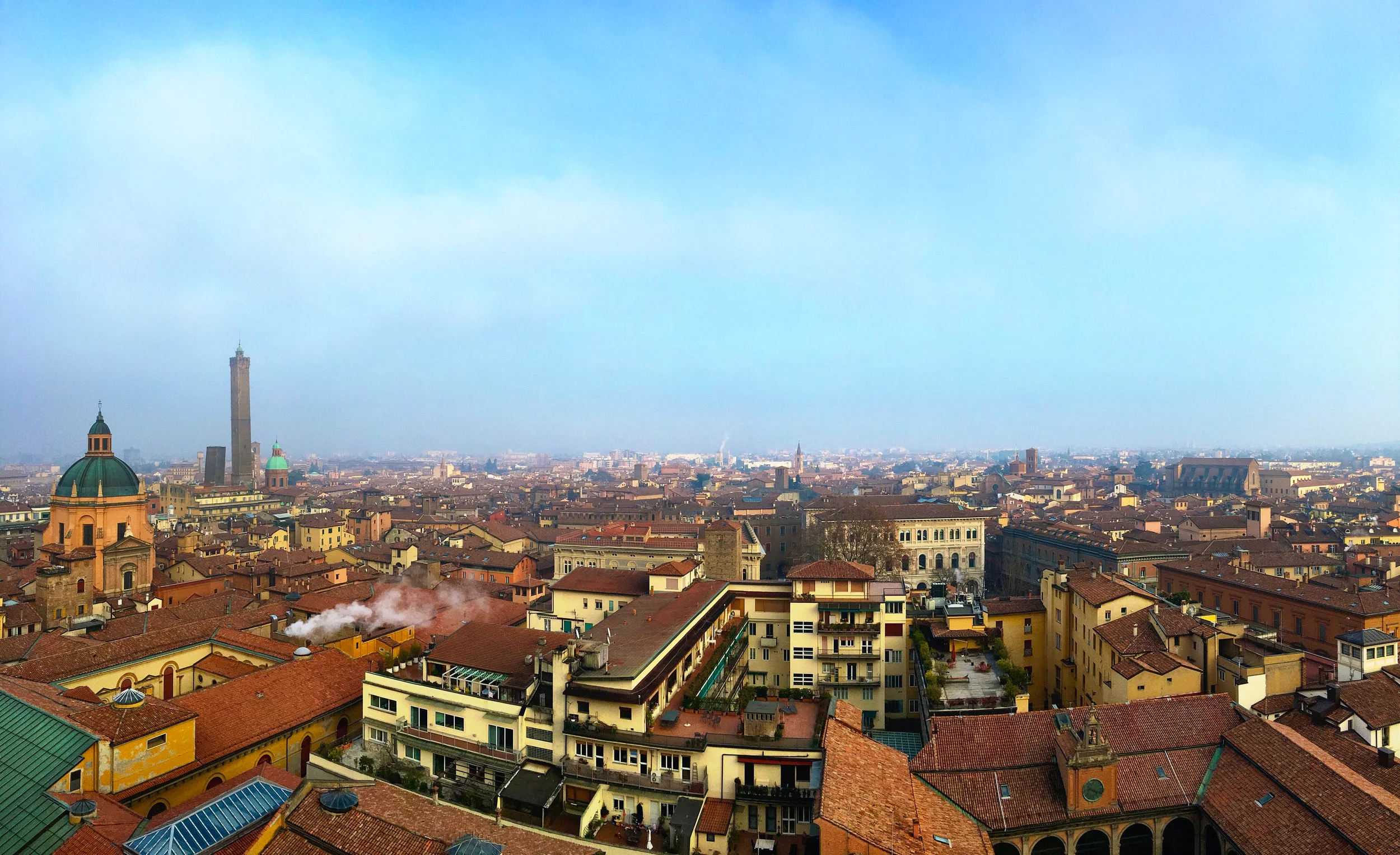 A glorious winter view from the Terrazza San Petronio.