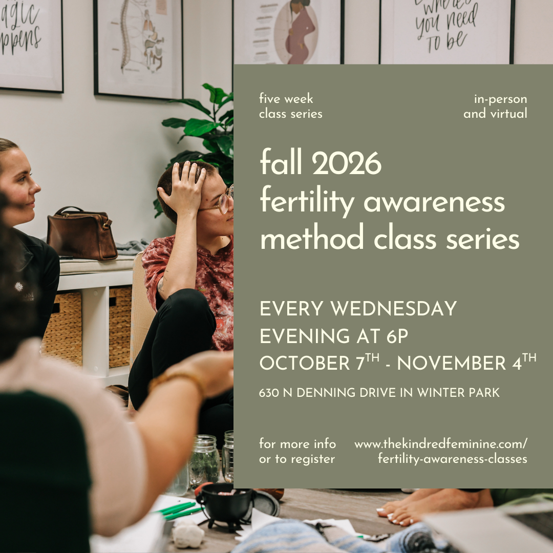 fall 2026 fertility awareness method class series