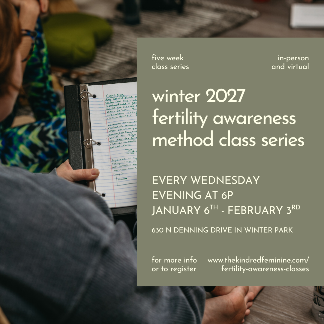 winter 2027 fertility awareness method class series