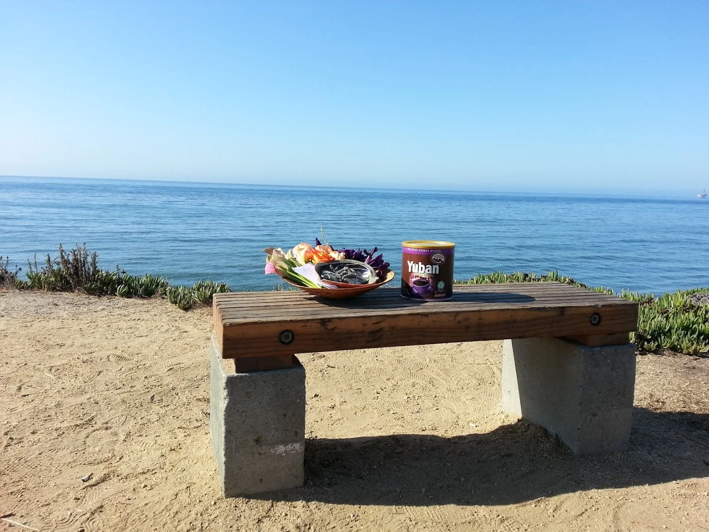 Mama’s Favorite Place to Sit and Write - Her ashes are in the coffee can ready to release into our Mama Ocean