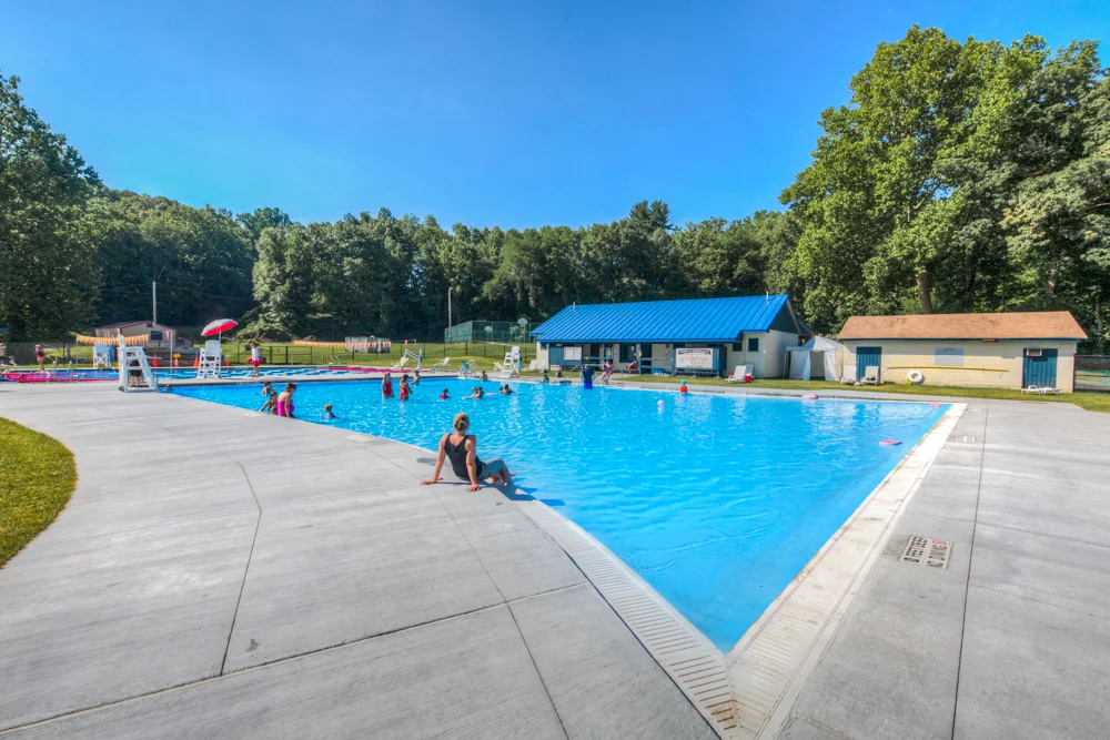 New Rosendale Pool a few weeks after it opened. Rosendale, New