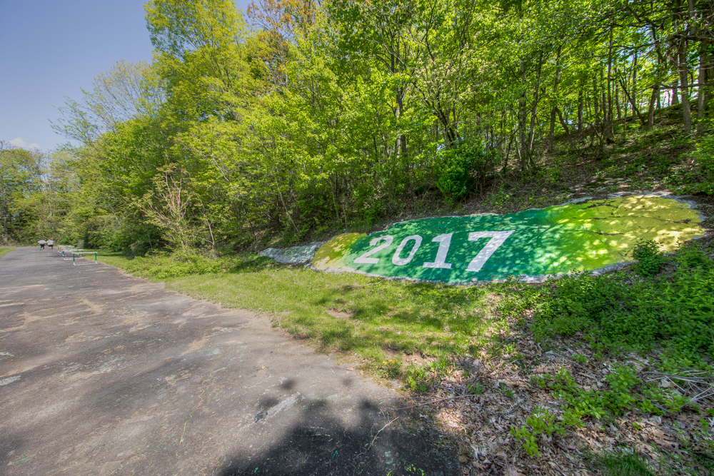 The Rock!  Traditionally painted each year, whether the faculty liked it or not.