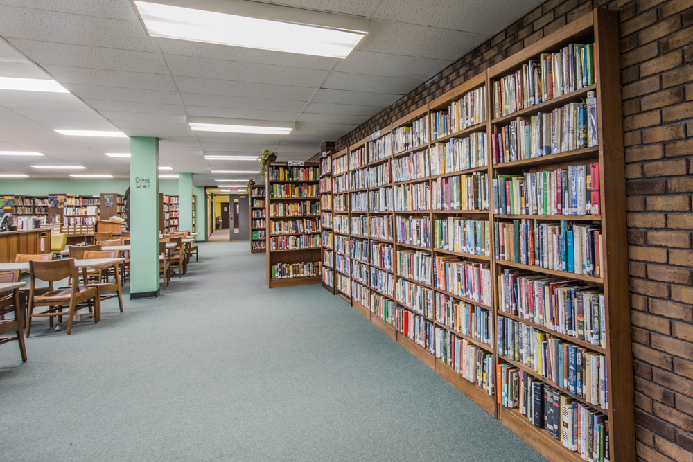 Inside the library